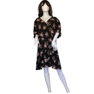 heels to go with sage green dress Sky to Moon Kristen Green Floral Halter Mini Dress - Size L main image 1